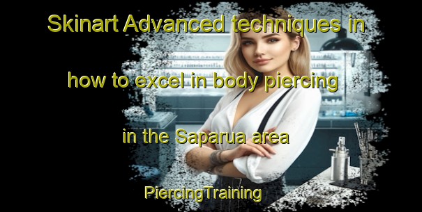 Skinart Advanced techniques in how to excel in body piercing in the Saparua area | PiercingTraining | PiercingClasses | SkinartTraining-Indonesia