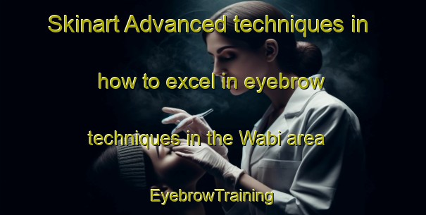 Skinart Advanced techniques in how to excel in eyebrow techniques in the Wabi area | EyebrowTraining | EyebrowClasses | SkinartTraining-Indonesia
