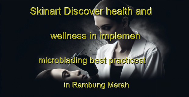 Skinart Discover health and wellness in implemen microblading best practicest in Rambung Merah | MicrobladingTraining | MicrobladingClasses | SkinartTraining-Indonesia