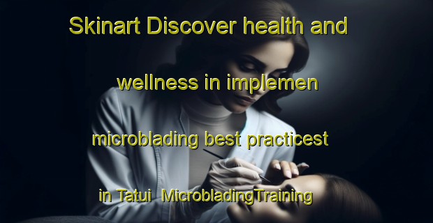 Skinart Discover health and wellness in implemen microblading best practicest in Tatui | MicrobladingTraining | MicrobladingClasses | SkinartTraining-Indonesia