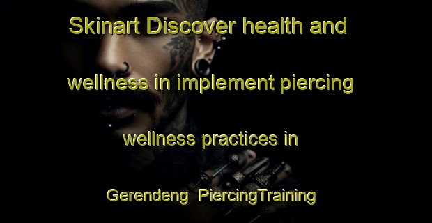 Skinart Discover health and wellness in implement piercing wellness practices in Gerendeng | PiercingTraining | PiercingClasses | SkinartTraining-Indonesia