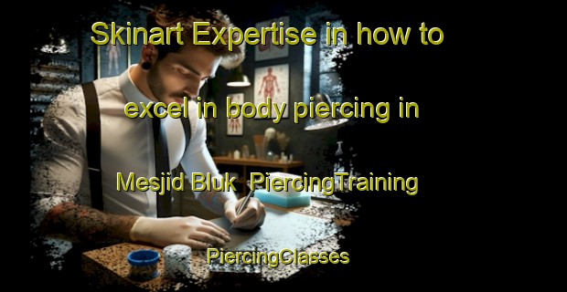 Skinart Expertise in how to excel in body piercing in Mesjid Bluk | PiercingTraining | PiercingClasses | SkinartTraining-Indonesia