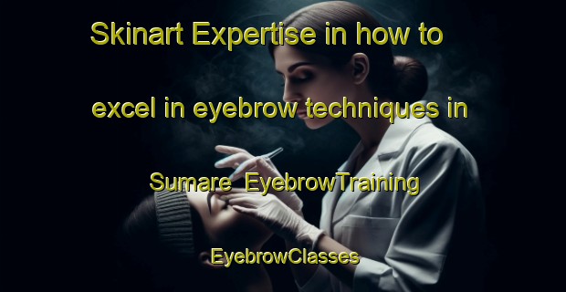 Skinart Expertise in how to excel in eyebrow techniques in Sumare | EyebrowTraining | EyebrowClasses | SkinartTraining-Indonesia
