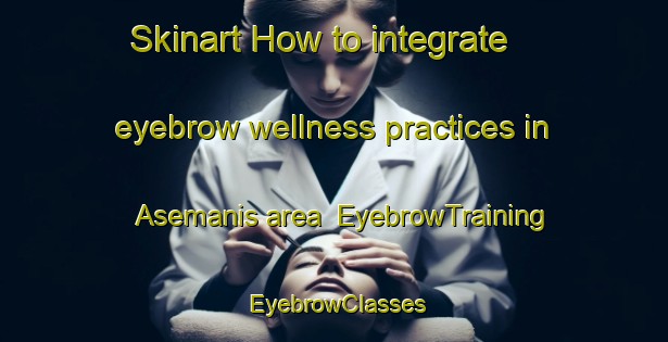 Skinart How to integrate eyebrow wellness practices in Asemanis area | EyebrowTraining | EyebrowClasses | SkinartTraining-Indonesia
