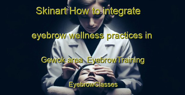 Skinart How to integrate eyebrow wellness practices in Gewok area | EyebrowTraining | EyebrowClasses | SkinartTraining-Indonesia