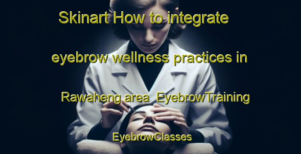 Skinart How to integrate eyebrow wellness practices in Rawaheng area | EyebrowTraining | EyebrowClasses | SkinartTraining-Indonesia