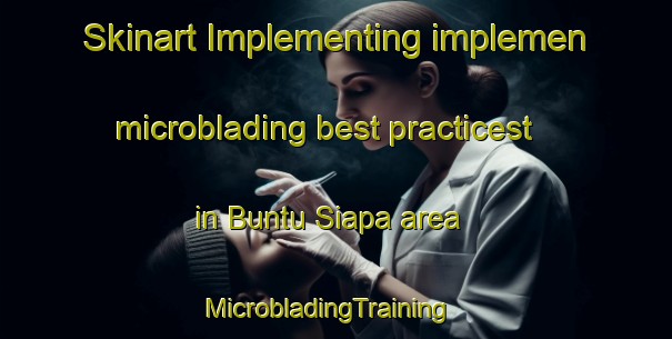 Skinart Implementing implemen microblading best practicest in Buntu Siapa area | MicrobladingTraining | MicrobladingClasses | SkinartTraining-Indonesia