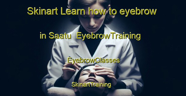 Skinart Learn how to eyebrow in Saatu | EyebrowTraining | EyebrowClasses | SkinartTraining-Indonesia