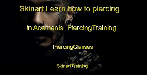 Skinart Learn how to piercing in Acemanis | #PiercingTraining #PiercingClasses #SkinartTraining-Indonesia