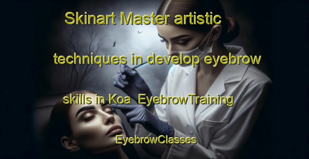 Skinart Master artistic techniques in develop eyebrow skills in Koa | EyebrowTraining | EyebrowClasses | SkinartTraining-Indonesia