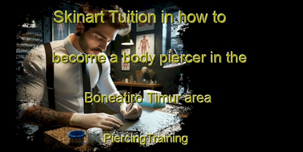 Skinart Tuition in how to become a body piercer in the Boneatiro Timur area | PiercingTraining | PiercingClasses | SkinartTraining-Indonesia